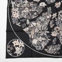 エルメス カレ90 PLANIFLEURS プラニフルール スカーフ シルク