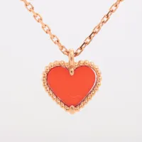 最終値下げ ヴァンクリーフ＆アーペル ネックレス♡スウィート ハート ペンダント スウィート アルハンブラ ハート ネックレス[VCARN59N00] Sweet