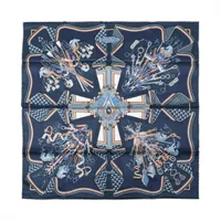 美品　HERMES スカーフ ネイビー ボルドー シルクPARIS ☝˃̵͈̑ᴗ˂̵͈̑ 美品 HERMES スカーフ ネイビー ボルドー シルクPARIS ☝˃̵͈̑ᴗ˂̵͈̑