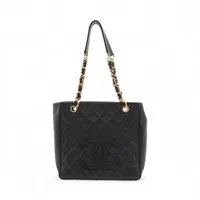 シャネル マトラッセ PST トートバッグ キャビアスキン CHANEL キャビアスキン マトラッセPST チェーンショルダー