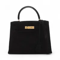エルメス ケリー28 セリエ ドブリス ブラック ゴールド金具 ○Z:1996年