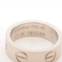 Cartier ラブリング AU750 サイズ45 Cartier Love Ring 750(WG) 6.0g 45 | eBay
