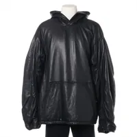 バレンシアガ　ブラックジャケット　50 中古　イタリア製 BALENCIAGA バレンシアガ スポーツアイコン ジップアップ