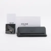 CELINE ブラック サングラス CL40134F ロゴ CELINE - セリーヌ ロゴ サングラス レディース 【中古】の通販