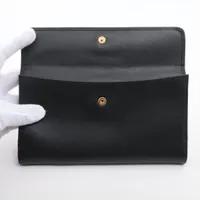 プラダ サフィアーノ 1M1133 レザー 財布 ブラック AP114323｜中古