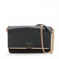 CHANEL★シャネル マトラッセショルダーバッグ スエードAランク シャネル マトラッセ キャビアスキンxスエード チェーン