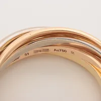 まるまるまるに⭐︎カルティエ　Cartier トリニティ 7連 750 8号 まるまるまるに⭐︎カルティエ Cartier トリニティ 7連 750 8号