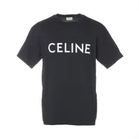 セリーヌ エディ期 コットン Tシャツ XL メンズ ブラック