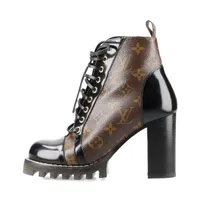 ☆【美品】LOUISVUITTON スタートレイルラインブーツ37 モノグラム LOUIS VUITTON(ルイヴィトン) 「スタートレイルライン」ブーツ