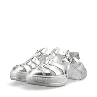 ルイヴィトン　アークライト　サンダル　シルバー ヴィトン LVアークライトライン 22年 レザー サンダル 38 レディース