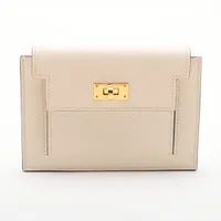 エルメス ケリーポケット ヴォーエプソン ホワイト A3699891｜中古