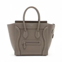 廃盤品 CELINE ラゲージ マイクロショッパー ブラック ハンドバッグ セリーヌ CELINE ラゲージ マイクロショッパー 189793 ブラック