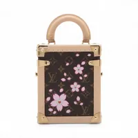 ヴィトン×村上隆 LV × TM カメラバッグ M14173 ブラウン RFID反応あり