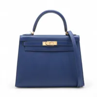 HERMES エルメス ケリードゥブルトゥール T4 ネイビー シルバー金具 HERMES エルメス ケリードゥブルトゥール T4 ネイビー シルバー