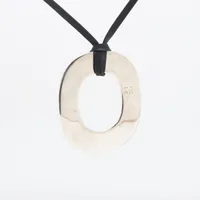 エルメス　トゥアレグ　ネックレス エルメス トゥアレグ ネックレス 925×ファブリック 59.3g シルバー