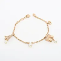 ディオール ブレスレット GP×フェイクパール ゴールド PLAN DE PARIS