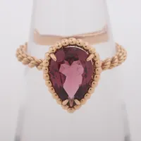 England　ガーネットジュエルリング ガーネット/ホワイトトパーズ シルバーリング(柘榴あるいは果実