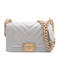CHANEL Vステッチ　シルバー 22553●●● CHANEL Vステッチシルバー 22553○○○