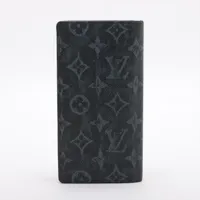 【美品SS】ルイヴィトン　ポルトフォイユ・ブラザ　モノグラム　長財布 ヴィトン モノグラムパステル ポルトフォイユブラザNM M80019 ノワール