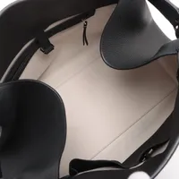 ザロウ ソフトマルゴー15 レザー トートバッグ ブラック