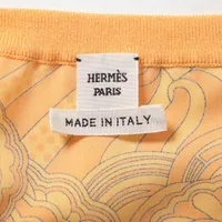 HERMES エルメス　ノースリーブ　34号 エルメス 22SS シルク ノースリーブワンピース 34 レディース