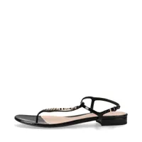 GUCCI パテントレザー アンクルストラップ サンダル ブラック 3 グッチ パテントレザー サンダル 38 レディース ブラック ロゴ