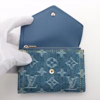 【ルイヴィトン】ヴィクトリーヌ ウォレット モノグラム・デニム LOUIS VUITTON - ルイヴィトン ポルトフォイユヴィクトリーヌ