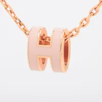 [最終値下げ]美しいエルメスのミニポップHネックレス エルメス(HERMES)エルメス ミニポップH ネックレス ネックレス