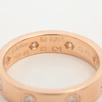 【愛】】B4577 カルティエ　ミニラブリング　750 10号 B4577 カルティエ ミニラブリング 750 10号 アクセサリー
