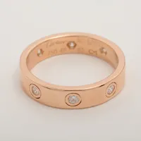 【愛】】B4577 カルティエ　ミニラブリング　750 10号 愛】】B4577 カルティエ ミニラブリング 750 10号 Cartier