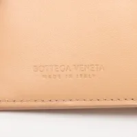 ボッテガヴェネタ マキシイントレチャート レザー 財布 ベージュ