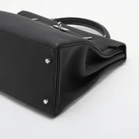 エルメス ケリー42 マキシ ルトゥルネ トゴ ブラック シルバー