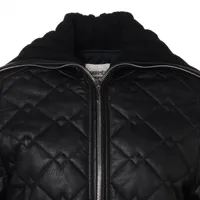 【定価約100万‼︎】エルメス　ディアスキン×ニット　ハイブリッドレザージャケット 定価約100万‼︎】エルメス ディアスキン×ニット ハイブリッド