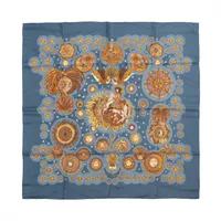 HERMES　カレ90 LE ROY SOLEIL 太陽王 エルメス カレ90 LE ROY SOLEIL 太陽王 シルク スカーフ