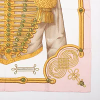 エルメス カレ90 BRANDEBOURGS ブランデンブルク飾り ピンク エルメス カレ90 BRANDEBOURGS ブランデンブルク飾り ピンク HERMES