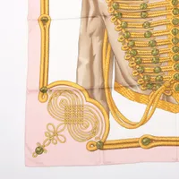 エルメス カレ90 BRANDEBOURGS ブランデンブルク飾り ピンク エルメス カレ90 BRANDEBOURGS ブランデンブルク飾り スカーフ シルク