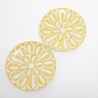 エルメス シエスタ プレート 陶器 イエロー A2606010｜中古ブランド品