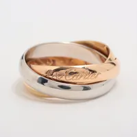 カルティエ トリニティ リング 750(YG×PG×WG) 6.8g 49 YZ072621｜中古