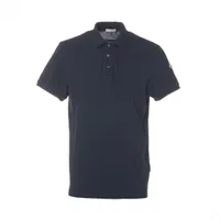 モンクレール 18年 コットン ポロシャツ L メンズ ネイビー