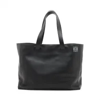 LOEWE ロエベ イースト ウエスト アナグラム トートバッグ ロエベ アナグラム イーストウエスト レザー トートバッグ ブラック