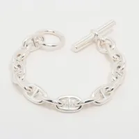 エルメス シェーヌダンクルMM ブレスレット 14コマ 925 52.7g