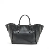 美品 バレンシアガ 2way ペーパー ミニ ハラコ スェード 黒 フリンジ バレンシアガ BALENCIAGA ペーパーミニ 2WAYバッグ スエード