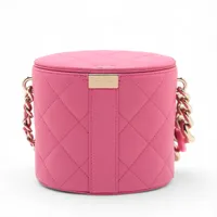 【大人気 ライトピンク ♡】CHANEL マトラッセ バニティー シャネル マトラッセ ラムスキン チェーンショルダーバッグ
