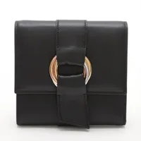 カルティエ トリニティ レザー 財布 ブラック A3709957｜中古