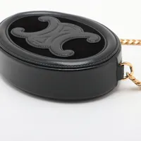 OUTLET★CELINE トリンオフ ベルベット チェーン ショルダー OUTLET☆CELINE トリンオフ ベルベット チェーン ショルダー