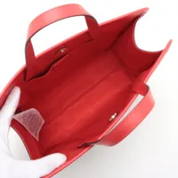 美品 グッチ チルドレンズ ZOO レザー PVC クジラ ハンドバッグ レッド グッチ GGスプリーム チルドレンズ PVCxレザー ハンドバッグ ベージュx