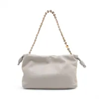 LOEWE☆フラメンコパースミディアム シェルグレー フラメンコクラッチ ミディアム（ナパカーフ） サンド - LOEWE