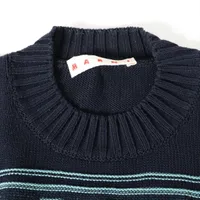 マルニ 23SS コットン ニット 48 メンズ ネイビー GCMG0293Q0