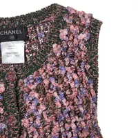 激レア CHANEL シャネル マルチカラーワンピース ココボタン ロゴ総柄38 シャネル CHANEL ブローチ ココマーク CCマーク シルバー