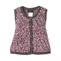 【最終値下げ！】CHANEL カシミヤ　デザイン　ニット　サイズ34（S） 極美品 CHANEL シャネル ニット セーター カシミヤ パール